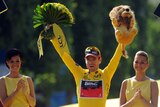 History-maker ... Cadel Evans is the first Australian and the oldest man in 88 years to win the Tour