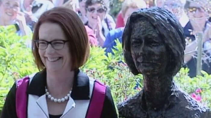 The busts of Australia's 27 prime ministers are on show at Ballarat's Botanical gardens.
