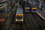 Trains at Southern Cross Station