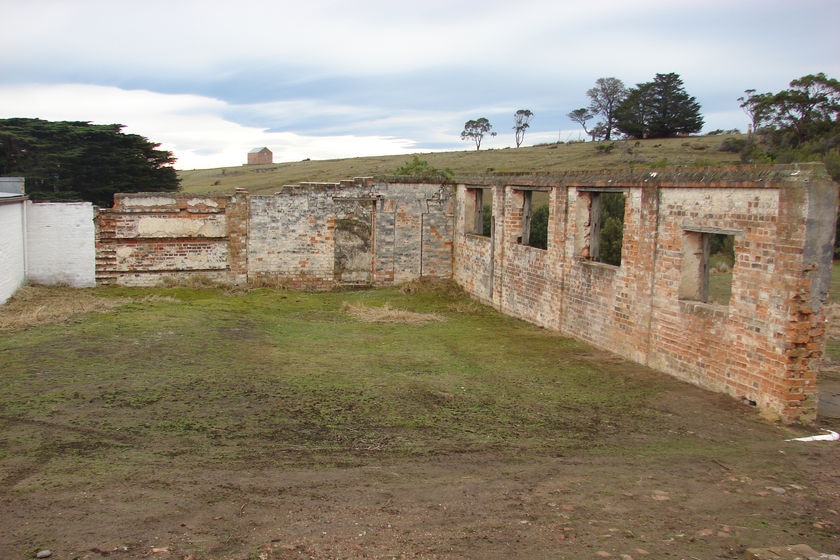 A ruined building on Maria Island