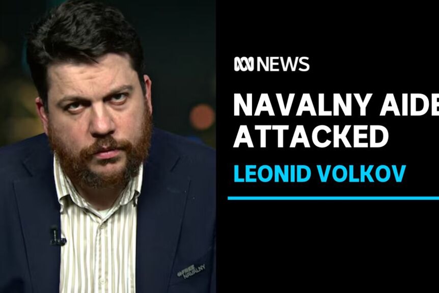Navalny Aide Attacked, Leonid Volkov: Leonid Volkov gives a television interview.