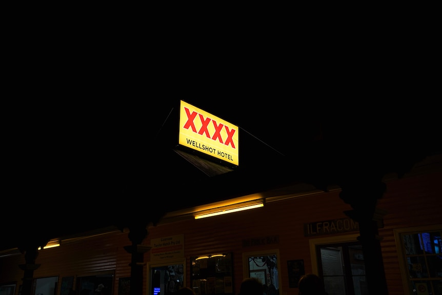 Four X sign above pub