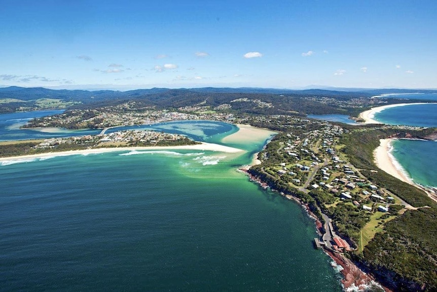 aerial image of merimbula