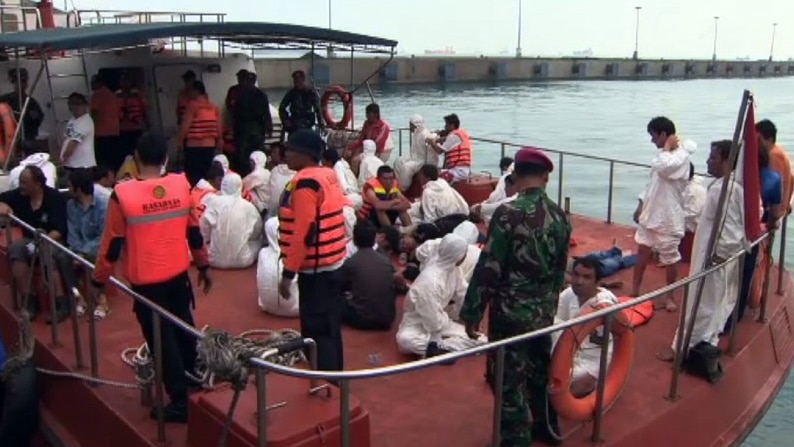 Asylum boat sinking survivors