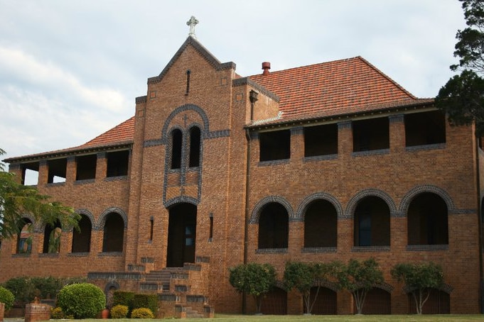 Old red brick building