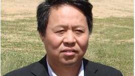 Chinese businessman Lu Xianfeng at the Van Diemans Land property in December 2015