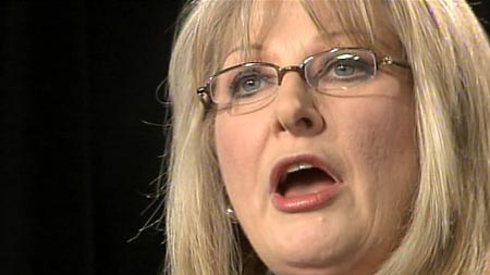 Then senator Helen Coonan speaks at the National Press Club