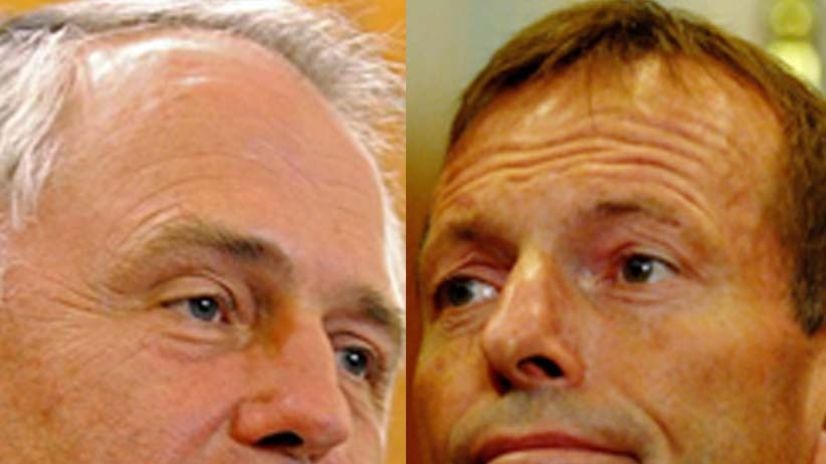 Composite pic of Malcolm Turnbull and Tony Abbott. November 27, 2009