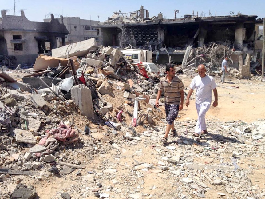 Gaza City wreckage