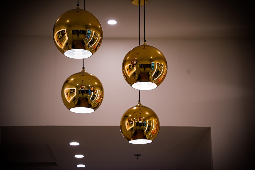 gold ceiling light fittings