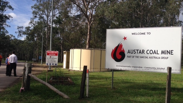 The entrance to the Austar coal mine, near Cessnock.