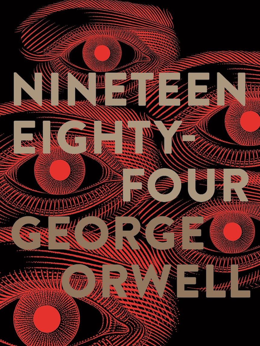 The front cover of Nineteen Eighty-Four.