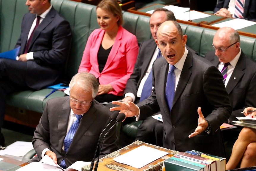 Stuart Robert speaks in Parliament.