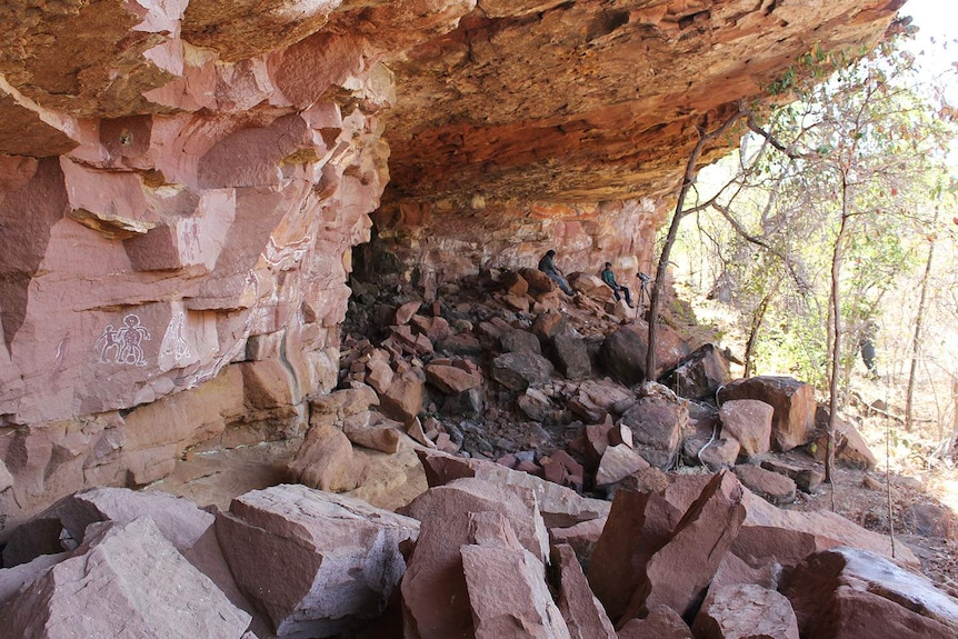 a huge rock art gallery