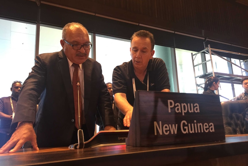 Papua New Guinea Prime Minister Peter O'Neill ahead of APEC in PNG