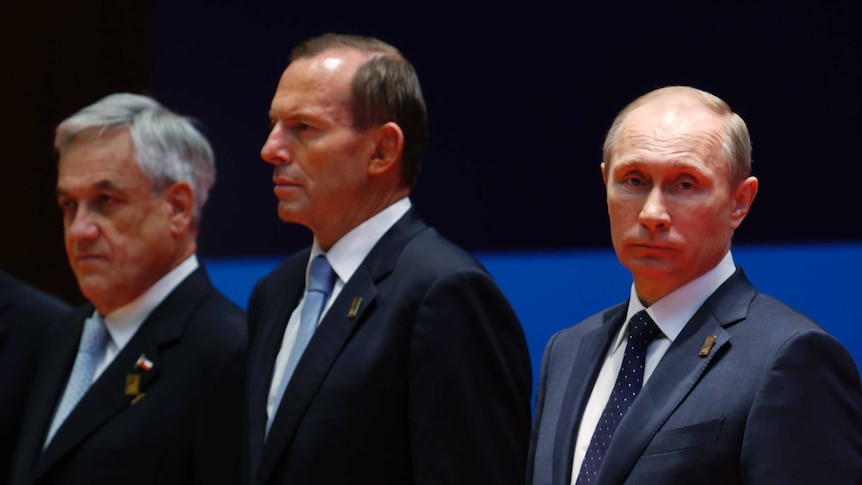 Tony Abbott and Vladimir Putin October 2013