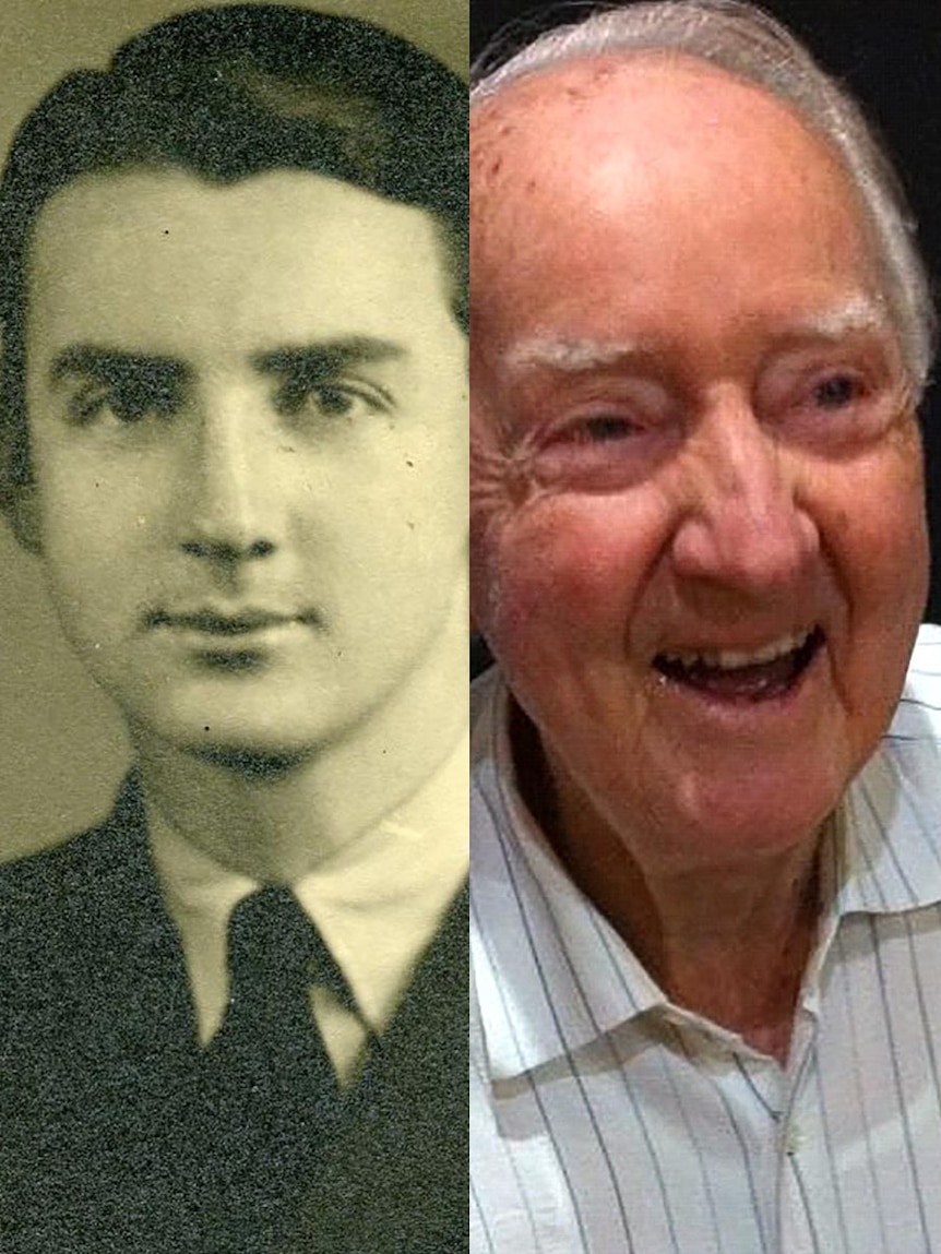 Then and now - Ronald Houghton DFC.