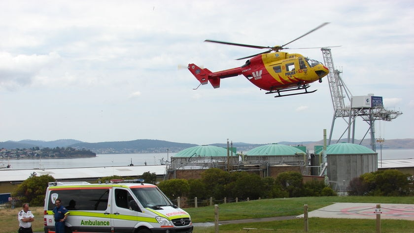 Tasmania rescue helicopter landing