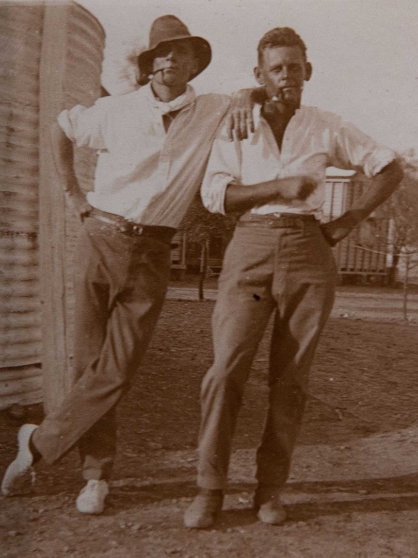 Men on White Hill farm