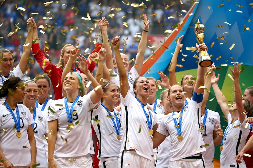 United States celebrates World Cup win