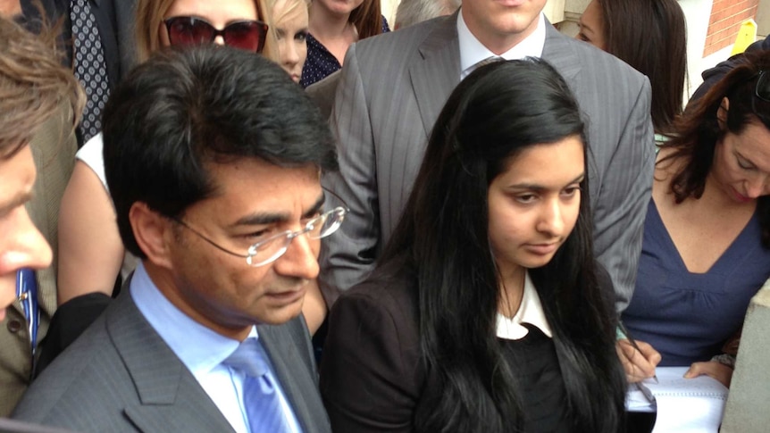 Lloyd Rayney outside court