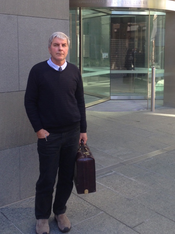 Greg Kenney standing outside the Supreme Court.