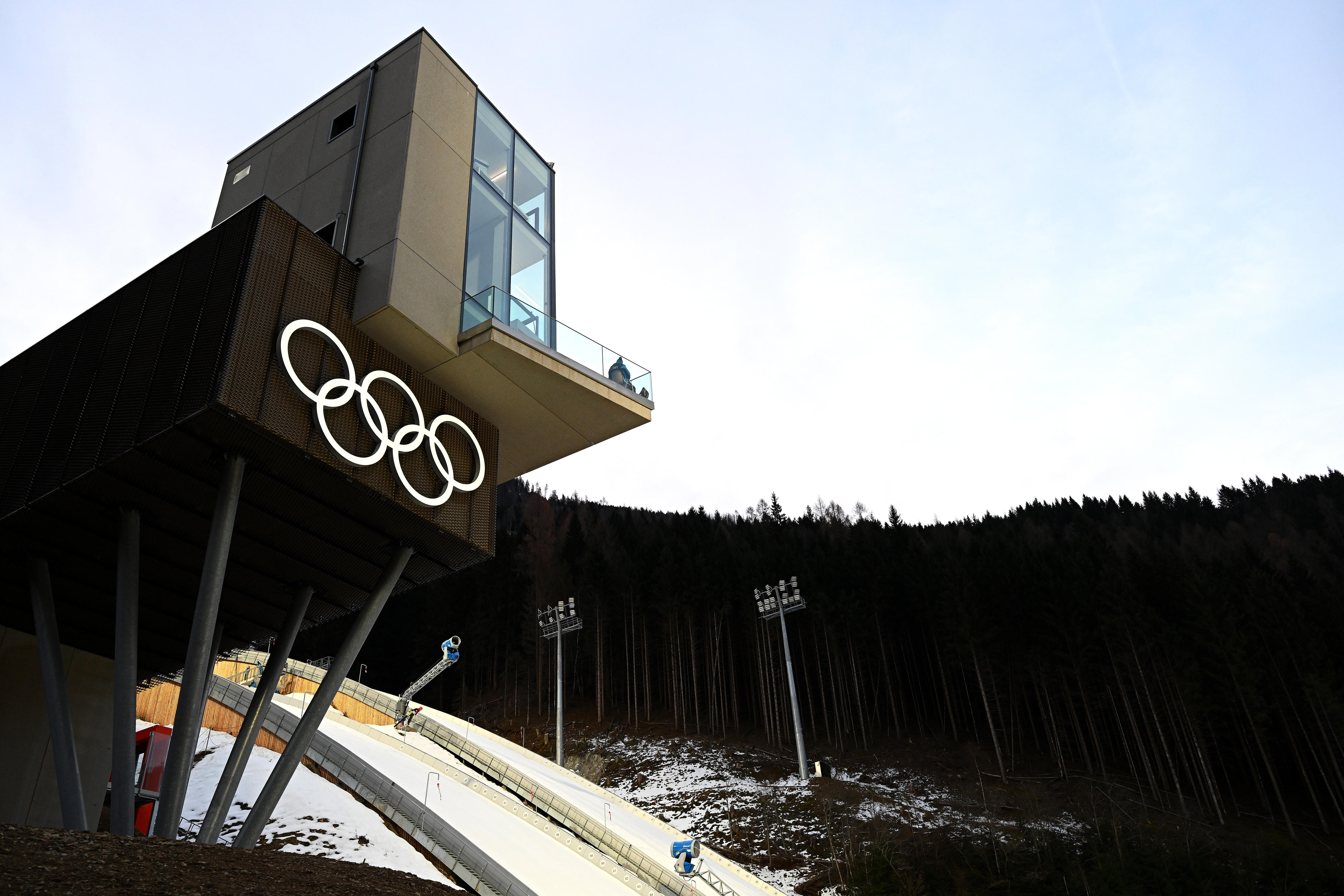 A colina de salto de esqui Predazzo