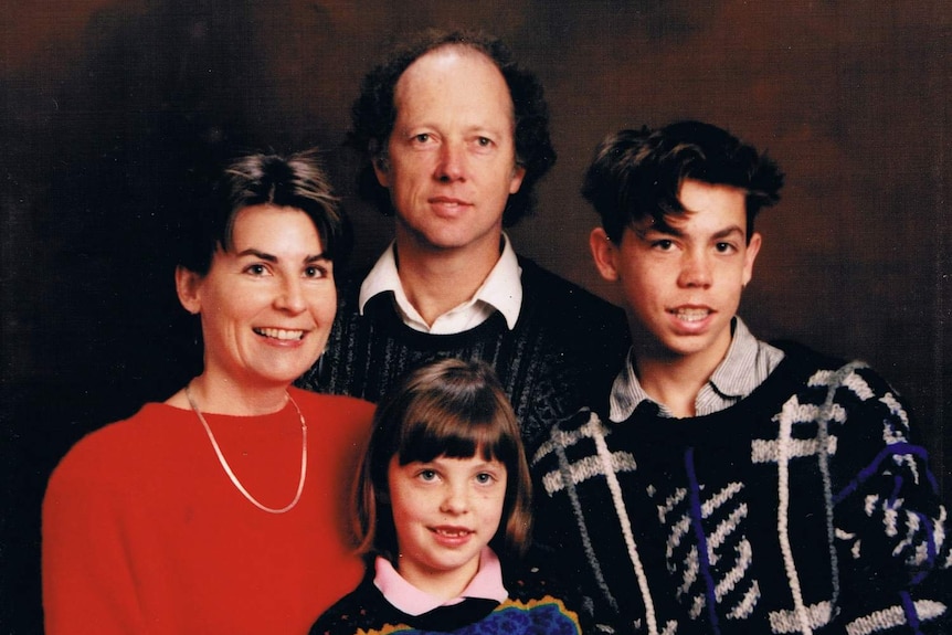 A young Judith McIntyre with her family.