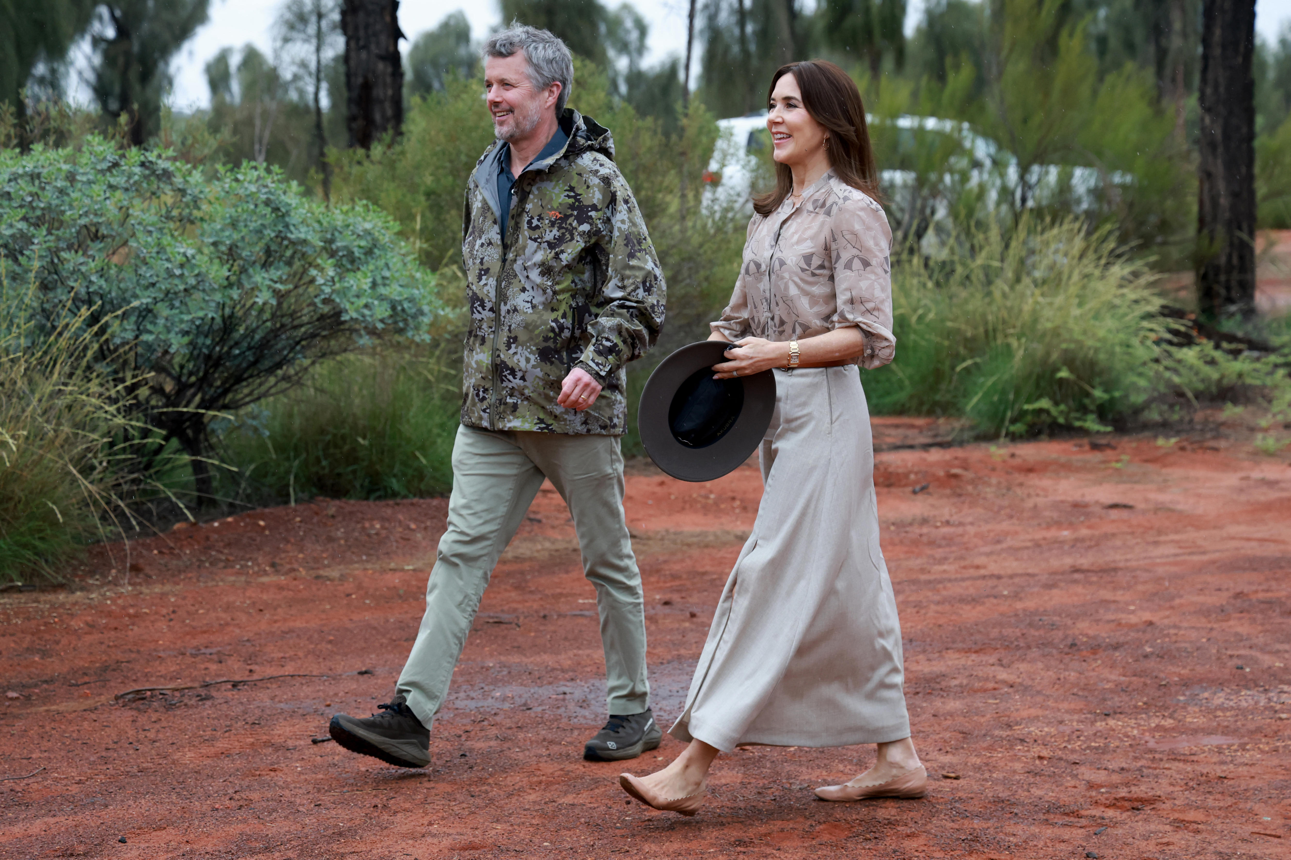 Mary and Frederik visit Uluru on first stop of Danish royal visit