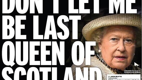 Daily Mirror Scottish Independence poll headline