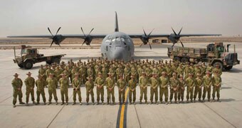 Australian personnel at Al Minhad air base