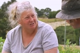 Tasmanian garlic grower Letetia Ware on an episode of Gardening Australia