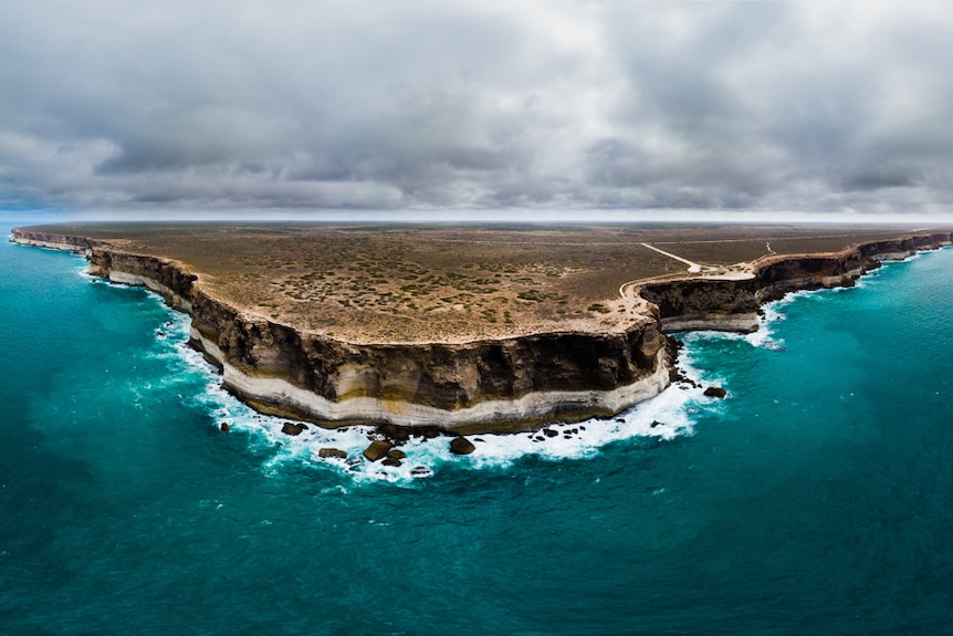 The open plains and sheer cliffs of the Nullarbor.