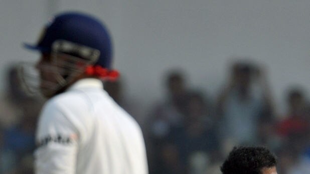 Heartbreaking end: Sehwag holed out to Murali's bowling, seven runs short of 300.