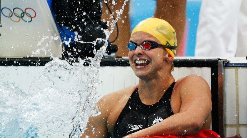 Moving on from Athens: Australian swimmer Libby Trickett.