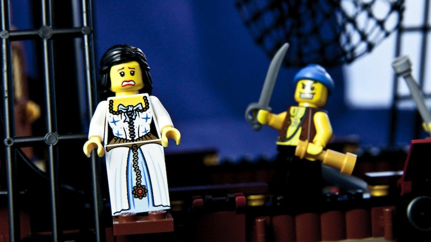 Close up of pirate Lego