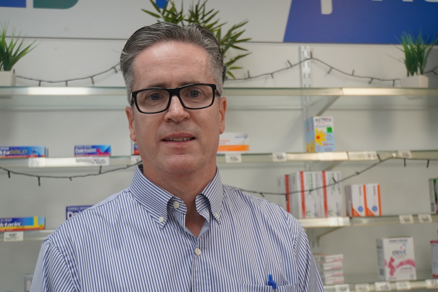 Headshot of John Forster in the pharmacy.