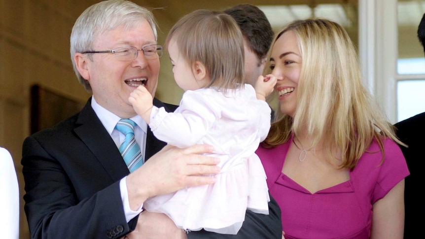 Kevin, Jessica and Josephine Rudd