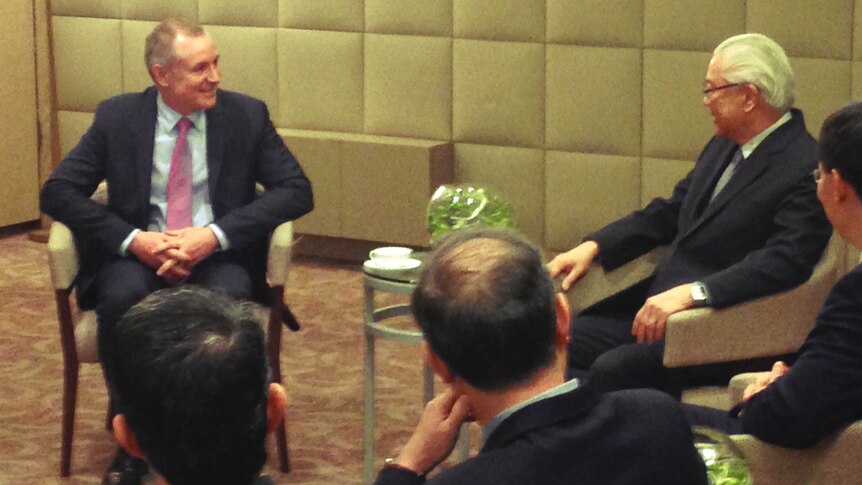 Jay Weatherill meets Singapore president in Adelaide