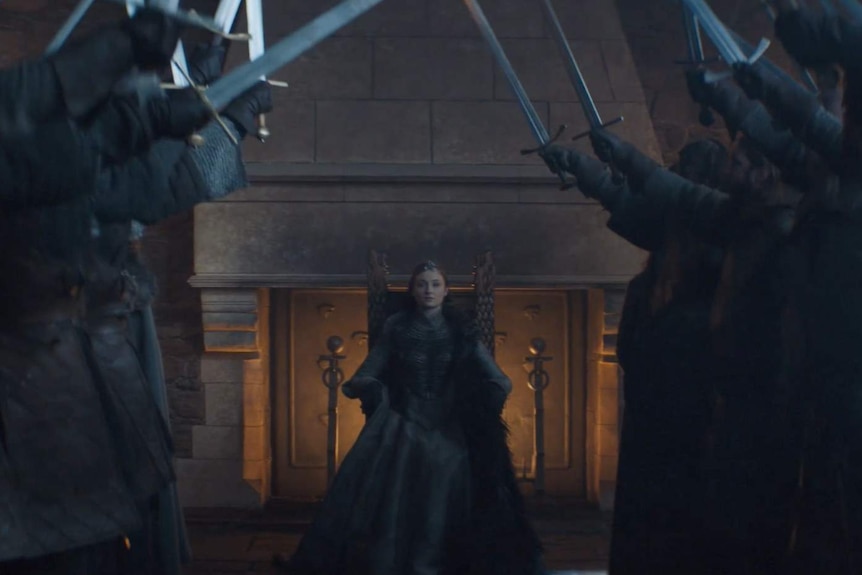 Sansa is crowned Queen in the North.