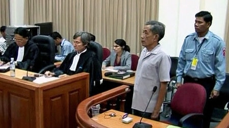 File picture of the Khmer Rouge leaders trial.