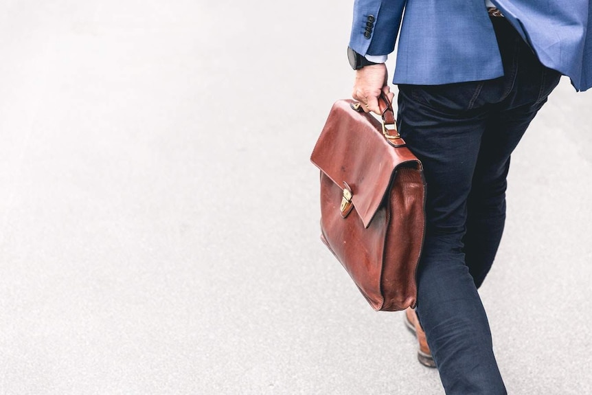 Man with briefcase