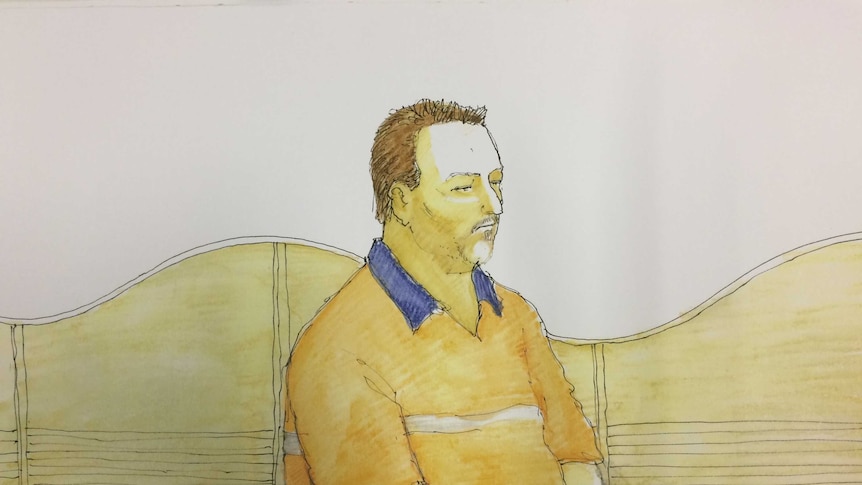 Timothy Seymour, as drawn by a courtroom sketch artist