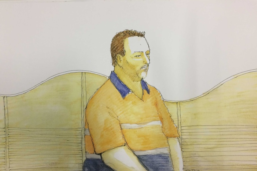 Timothy Seymour, as drawn by a courtroom sketch artist