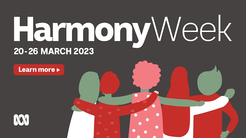 An illustration with the text Harmony Week 20-25 March, 2023.