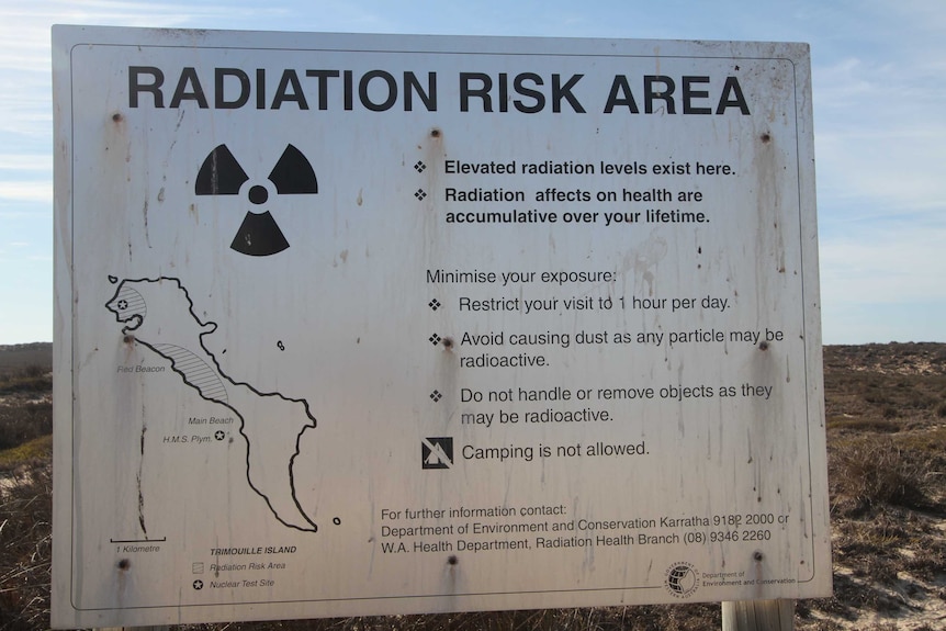 Radiation risk sign