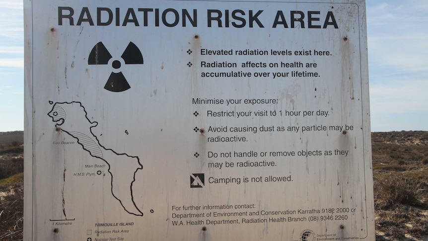 Radiation risk sign