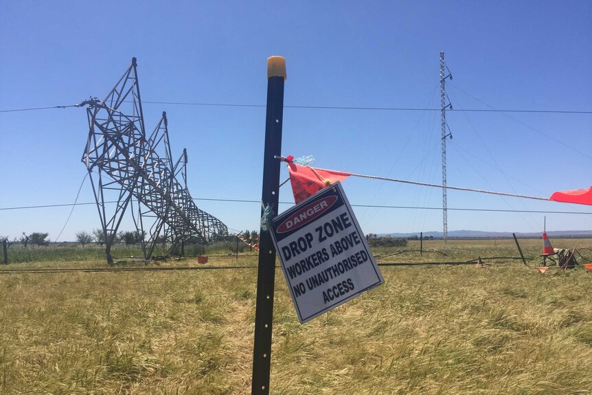 Temporary towers installed after SA storm