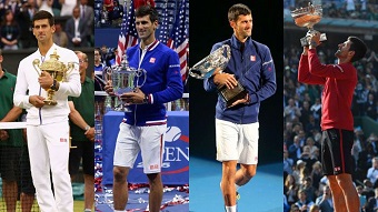 Novak Djokovic trophies