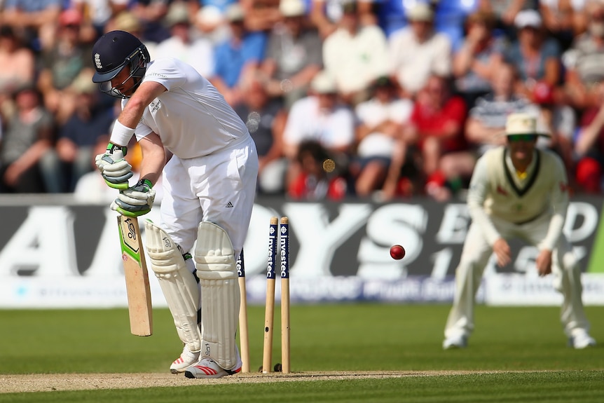Ian Bell bowled on day three